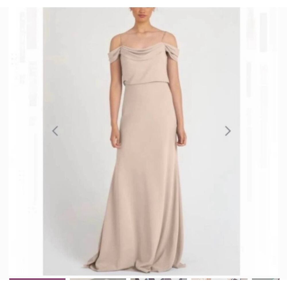 Jenny‎ Yoo Sabine Dress Nude Sz 8 Formal Wedding Guest Bridesmaid